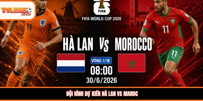Đội hình dự kiến Hà Lan vs Maroc 
